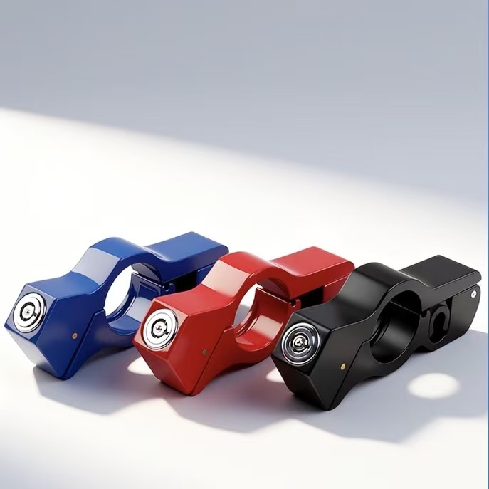 Anti-theft motorcycle handlebar lock